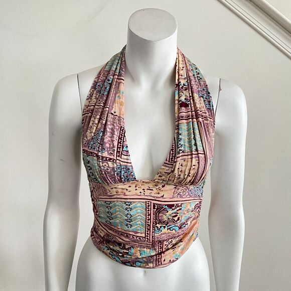 FP One Top Pink Halter In Lilac Combo M - Picture 7 of 11